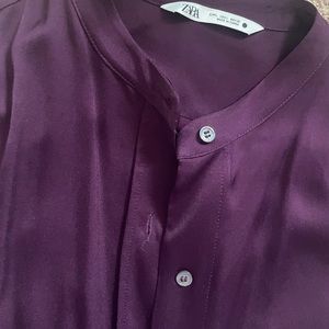 Zara satin shirt